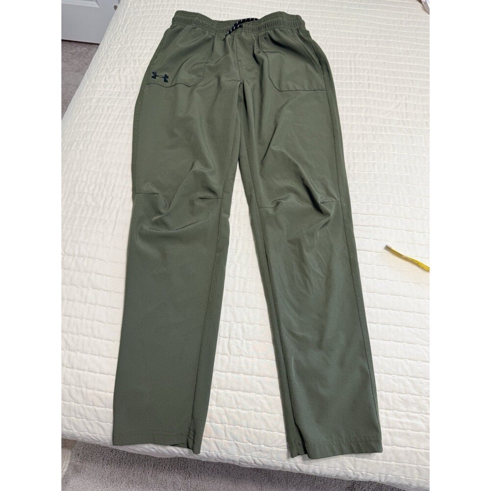 Under Armour Youth Unstoppable Straight Leg Pants | Youth Large | Olive
